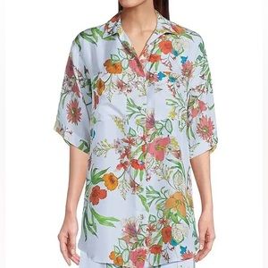 Johnny Was Liliana Oversized Weekend Tunic 💯silk - EUC - Size Small